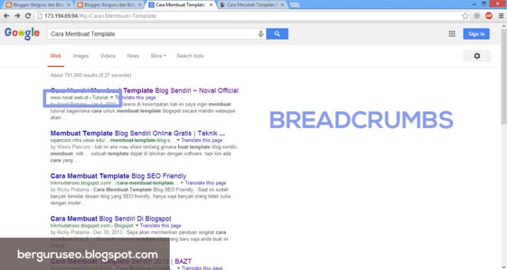 cara membuat breadcrumbs SEO